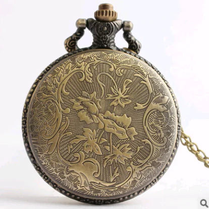 Large Brown Australian Map Quartz Pocket Watch, Vintage Style