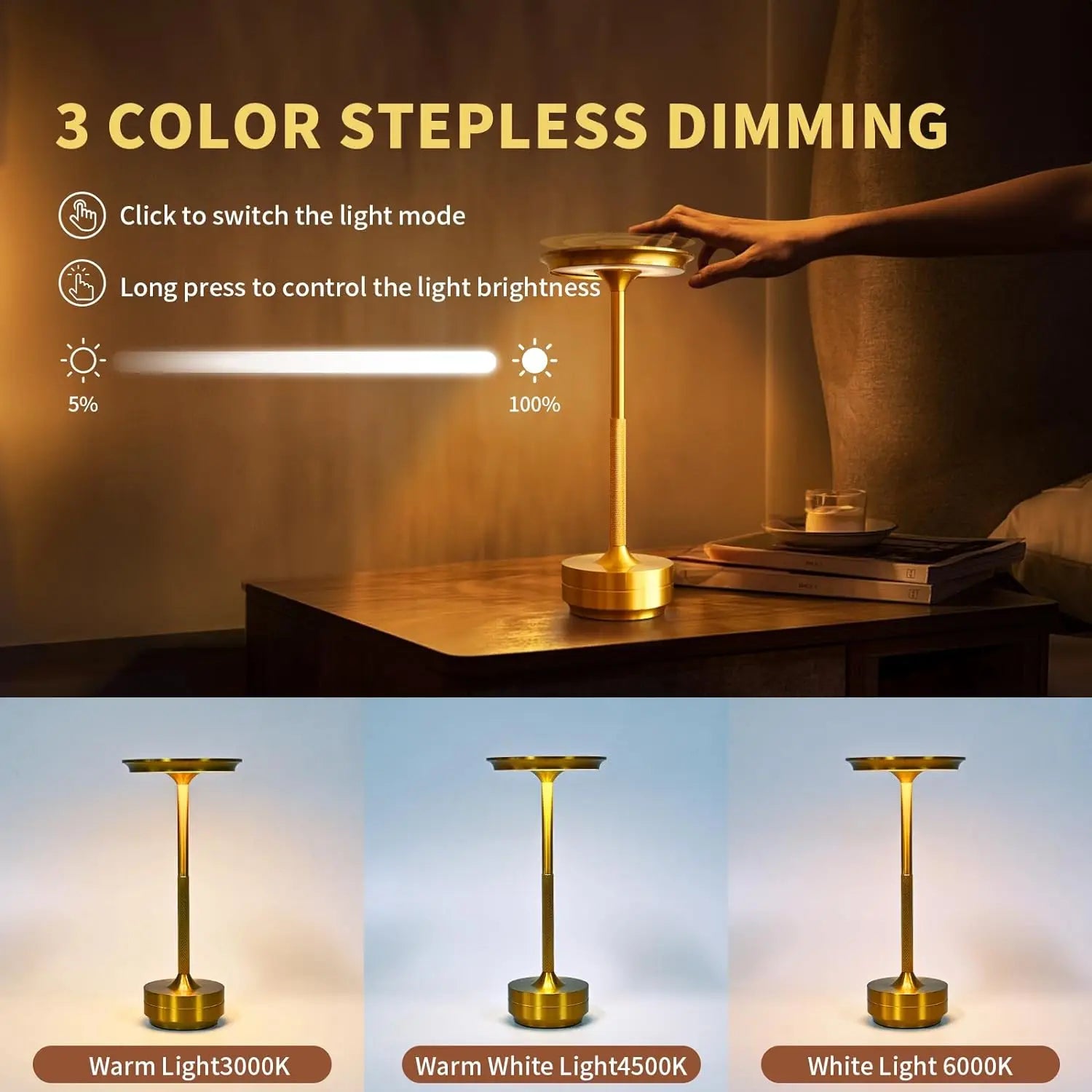 Wireless LED Desk Lamp